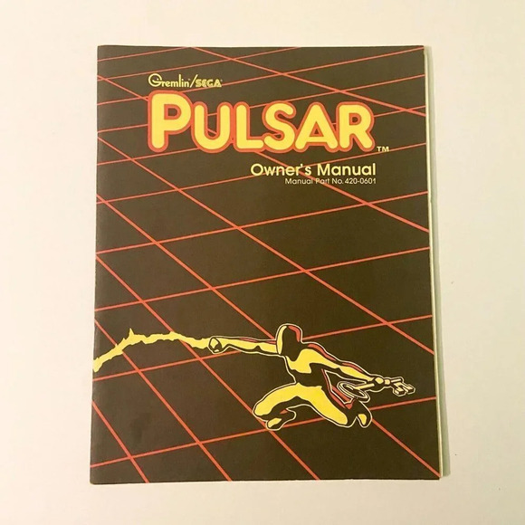 Vintage 1981 Pulsar Owners Manual Gremlin Sega  Arcade Game Manual - Picture 1 of 12